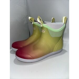 Xtratuf Women's Ankle Deck Boot, Yellow Aurora, Size 9-new‎ In Box